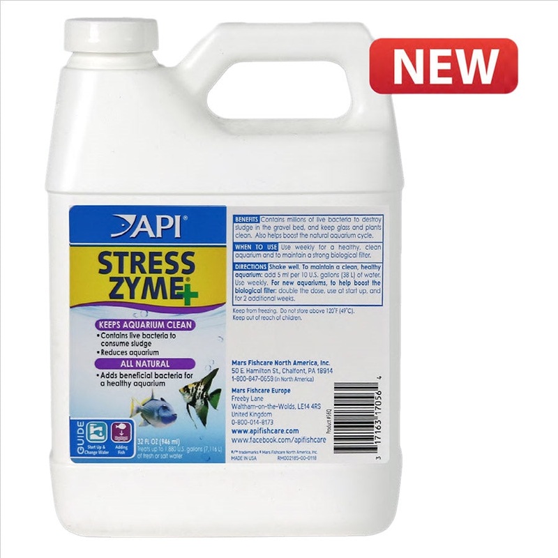 API Stress Zyme 946ml Improves Biological Filtration – Reduces Sludge