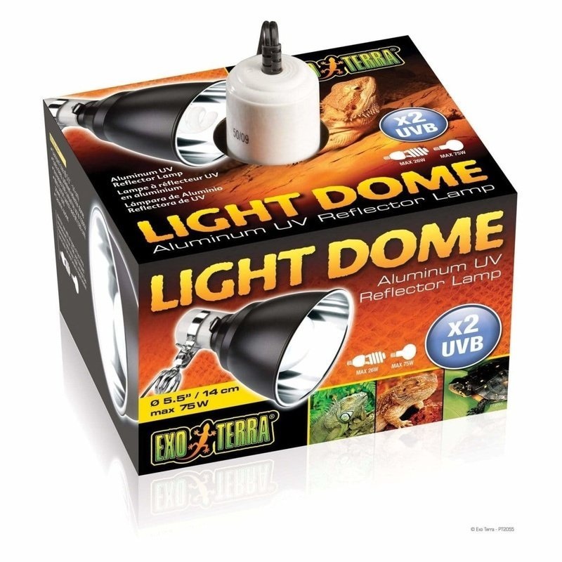 Exo Terra Light Dome Aluminium UV Reflector Lamp