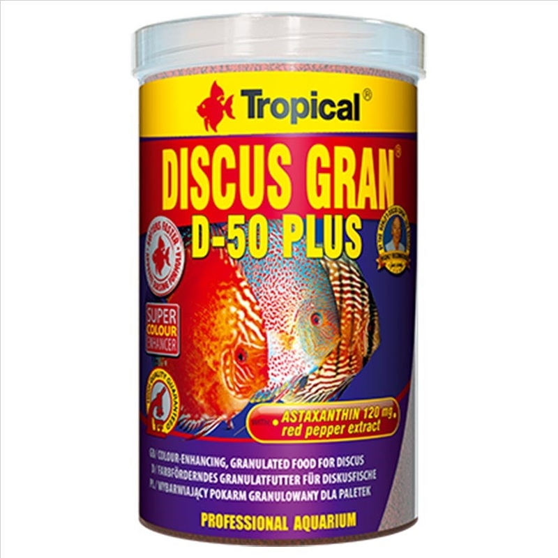 Tropical Discus Gran D-50 1.25mm Pellet 55g 100ml Fish Food