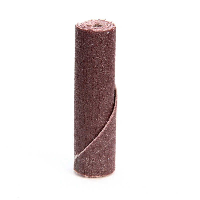 3M 341D Abrasive Cartridge Roll, Regular, Aluminum Oxide, 1/8″ Arbor, 3/8″ Diameter, 1-1/2″ Length, Grit P180 (Case of 100)
