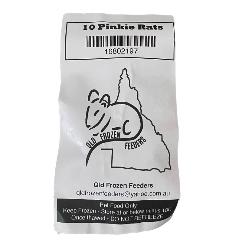 Frozen Feeder Rat – Pinkie – Pack of 10 – Frozen Food – In store Pick Up Only