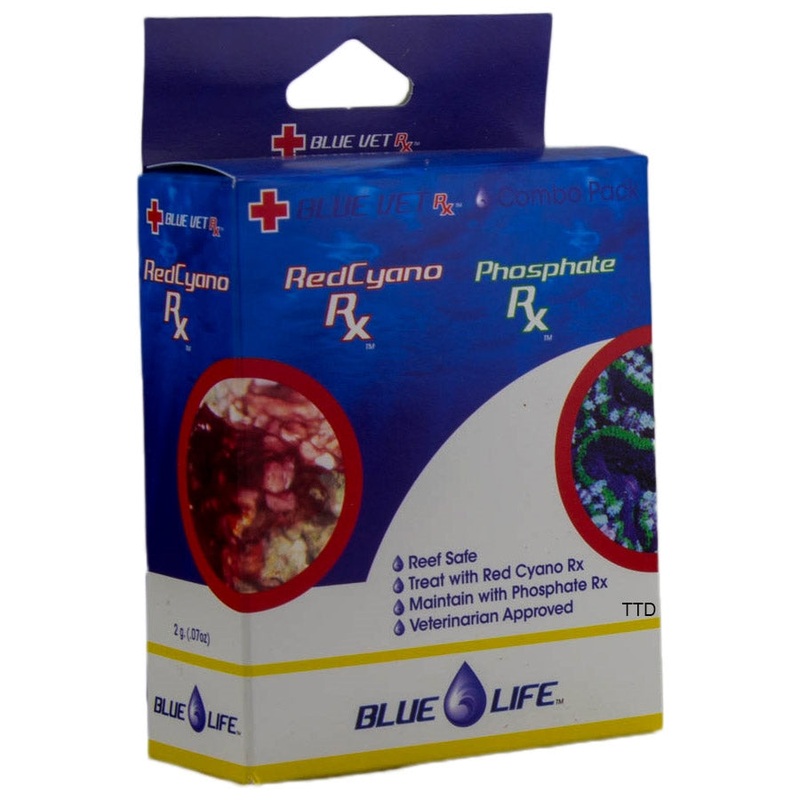 Blue Life Phosphate Rx 30ml and Red Cyano 2g Rx Combo Pack