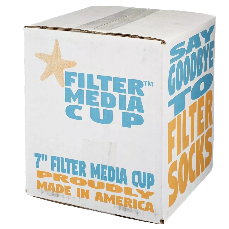 High Flow Filter Media Cup: Sea Foam White
