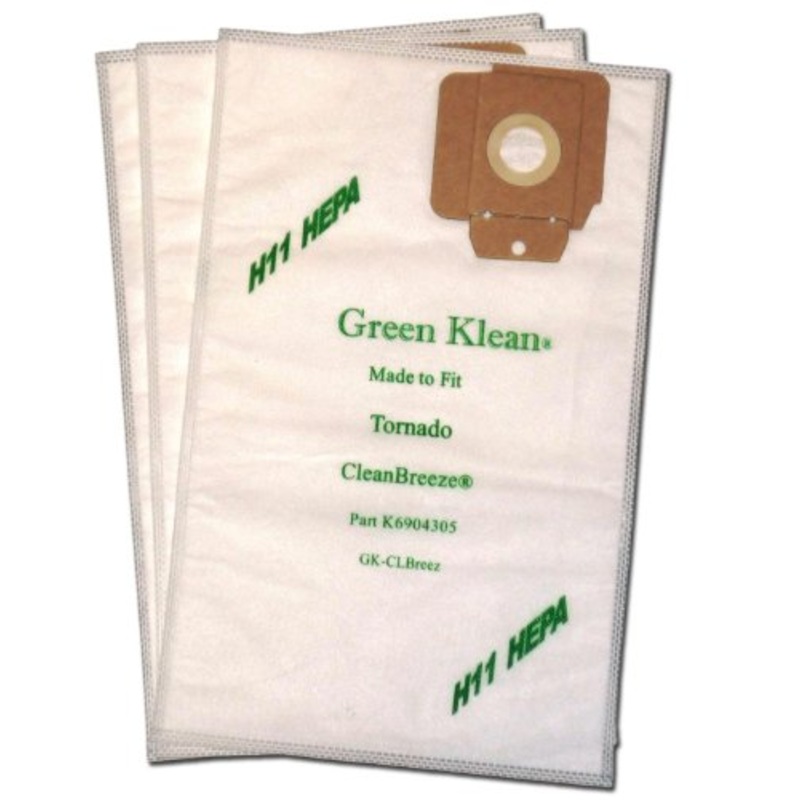 GK-ClBreez H11 NSS Pacer Models 112UE-115UE, 14 UE & 18UE Uprights H-11 HEPA Replacement Vacuum bags (OEM# 7190471) 10/10 Packs: