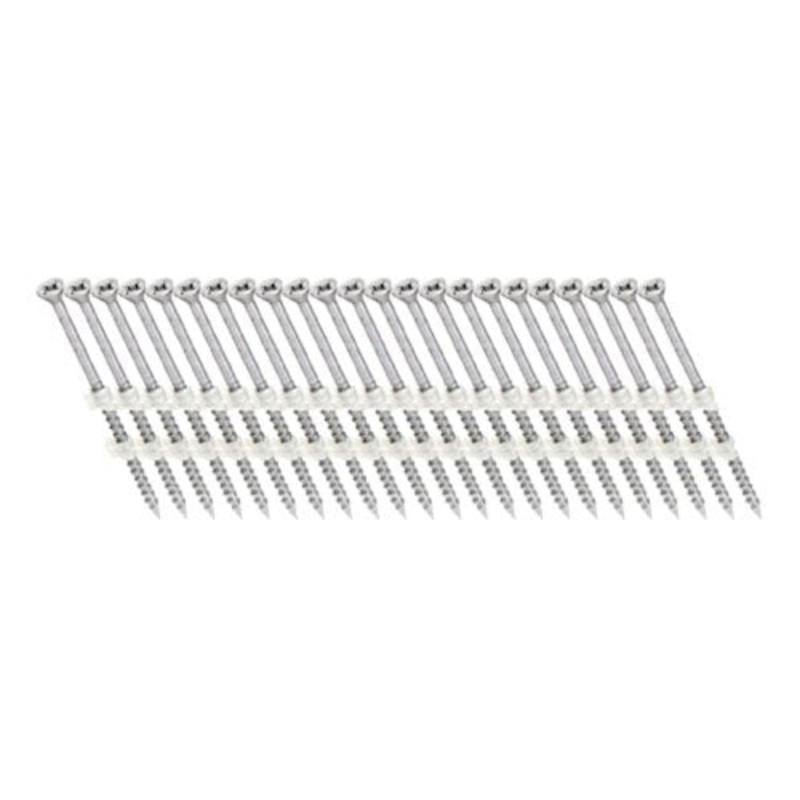 Fasco SCFP1013CVFC Scrail Fastener Coarse Thread 20-22-Degree Plastic Strip FasCoat Versa Drive, 3-Inch x .113-Inch 1000 Per Box