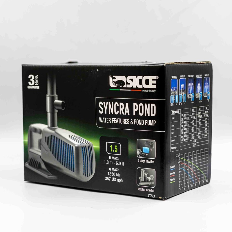 Sicce SyncraPond Fountain Pump 1.5 – 1350l/h