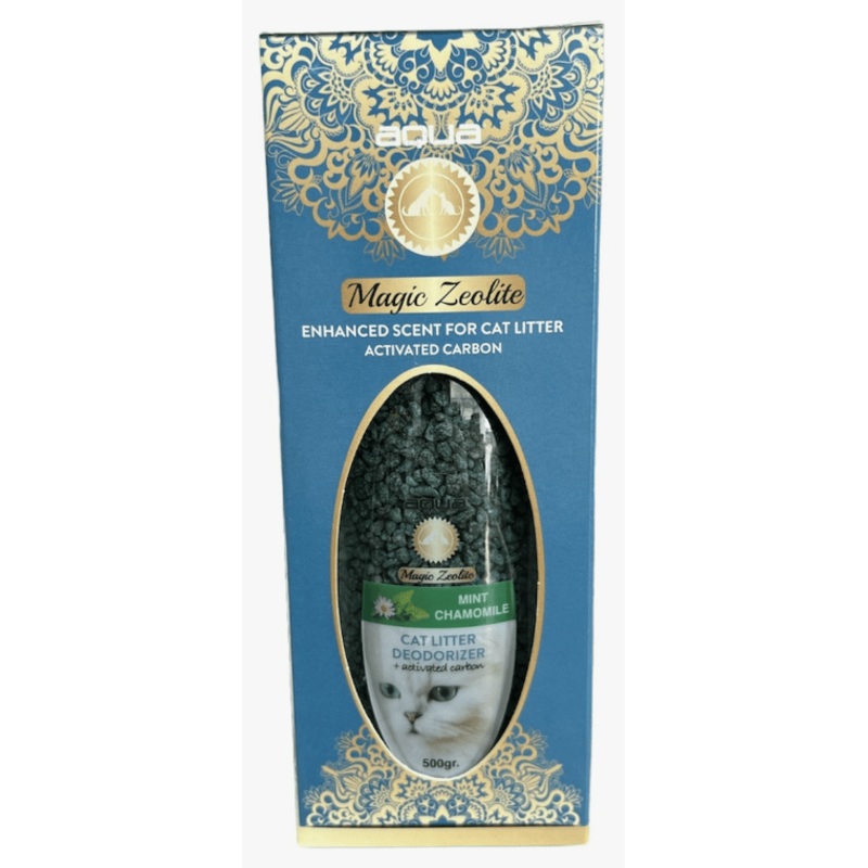 Aqua Magic Zeolite Cat Litter Deodoriser Mint Chamomile 500gr
