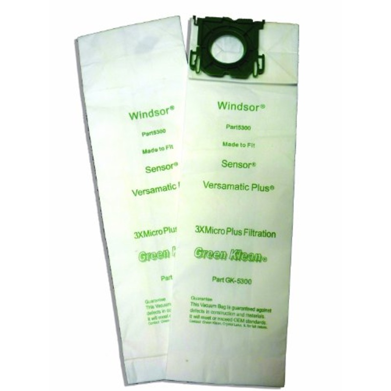 Green Klean 5300 & 8.600-050.0, 2050102000 Windsor Sensor/Versamatic Plus Replacement Vacuum Bags
