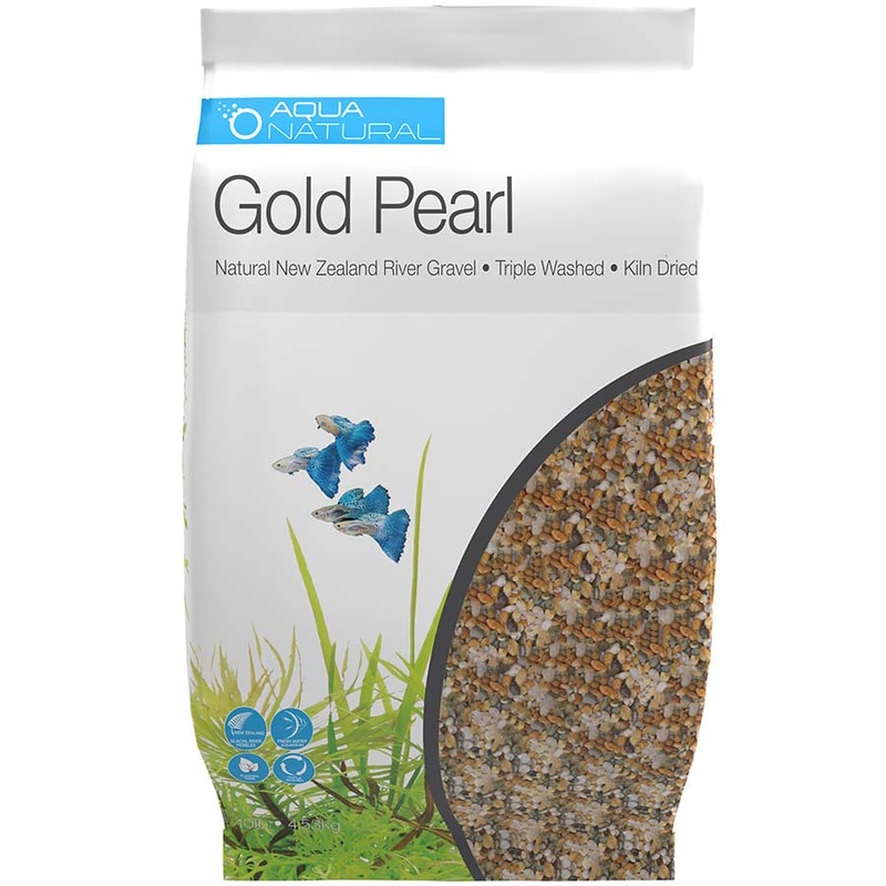 Aqua Natural Gold Pearl Natural River Gravel 4.5kg **