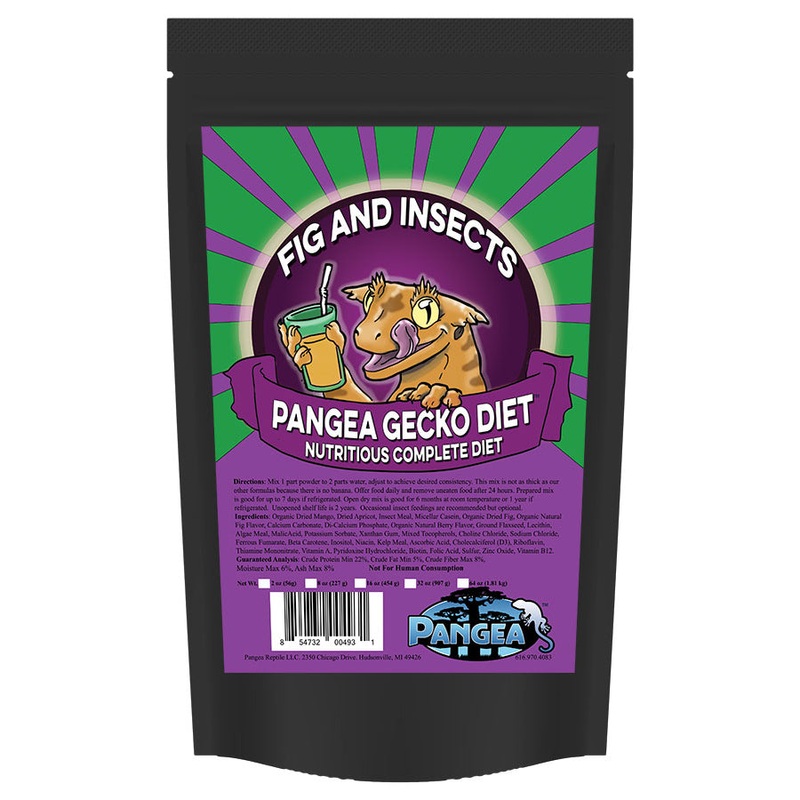 Pangea Gecko Diet – Fig & Insects Complete Food Mix