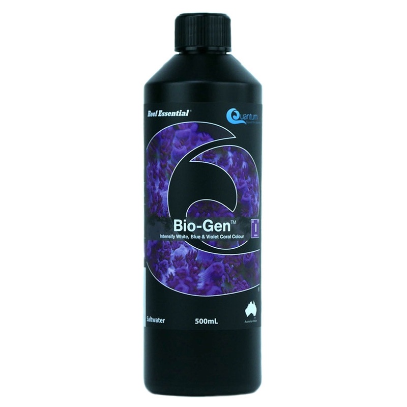 Quantum Reef Essential 500ml Bio-Gen – Intensify White, Blue and Violet Coral Colour