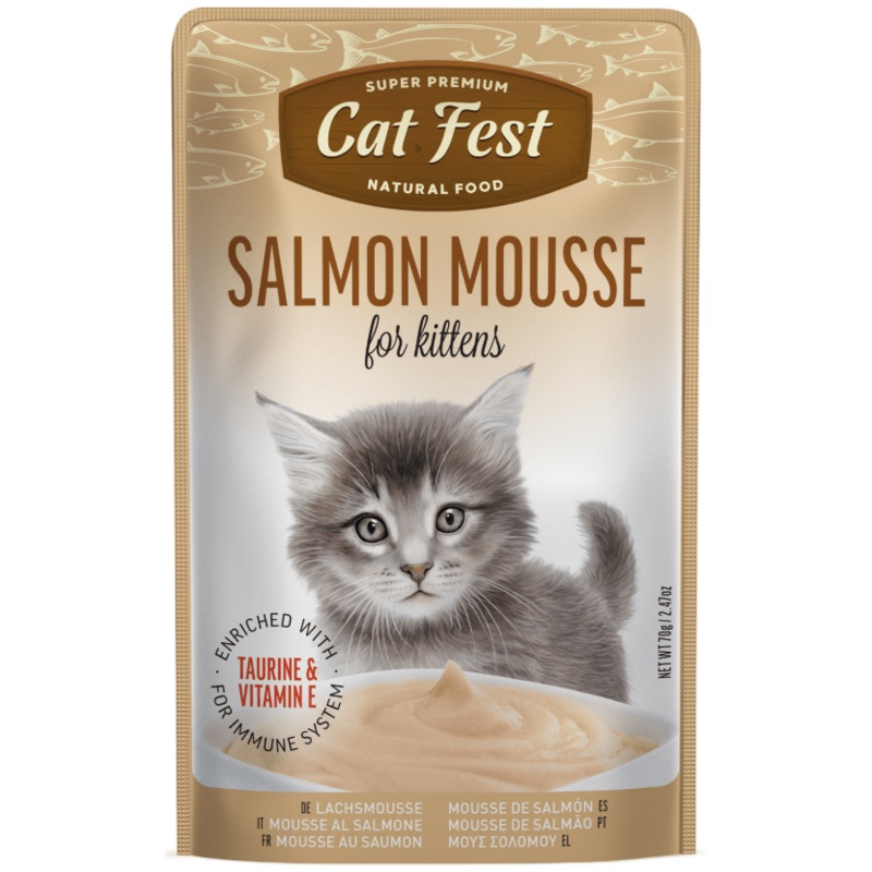 Cat Fest Salmon Mousse for Kittens 70gr
