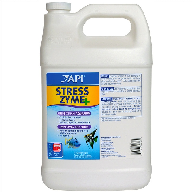 API Stress Zyme 3.8l Improves Biological Filtration – Reduces Sludge