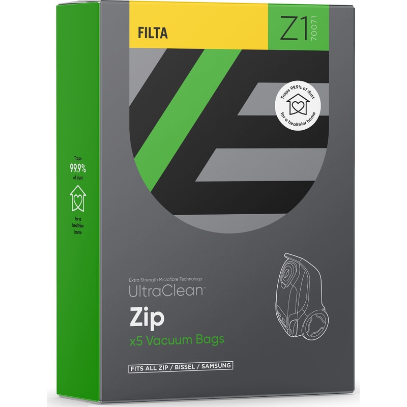 Z1 – ULTRACLEAN ZIP SMS MULTI LAYERED VACUUM BAGS 5 PACK