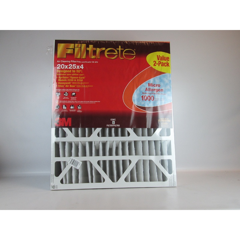 3M Filtrete 25 in. H x 20 in. W x 4 in. D Air Filter