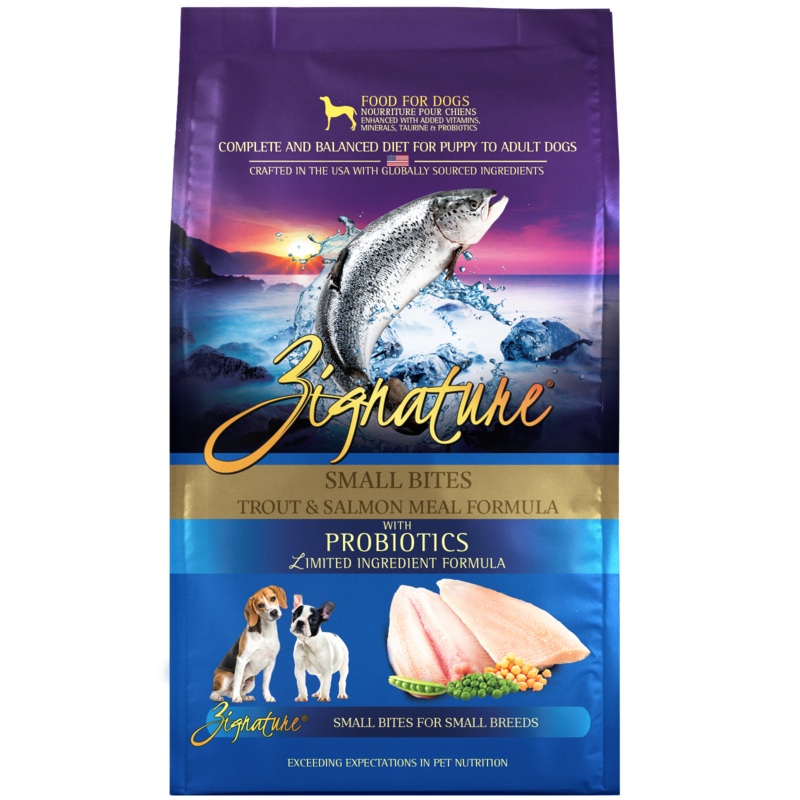 Zignature Small Bites Trout & Salmon Formula Dry Dog Food