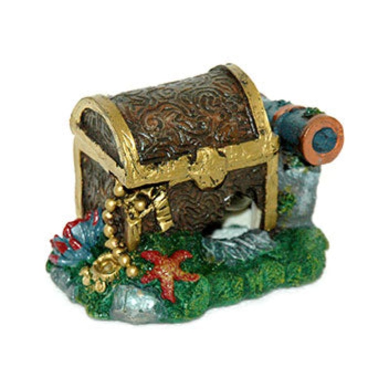 Aqua Pet Treasure Chest Cannon -Air Op