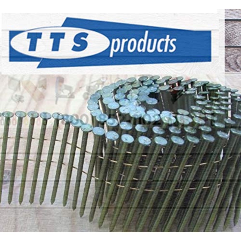 Coil Nail 15 Degree Wire Coil Framing & Pallet Nail 2″ X .099 Screw Shank 9,000/Box