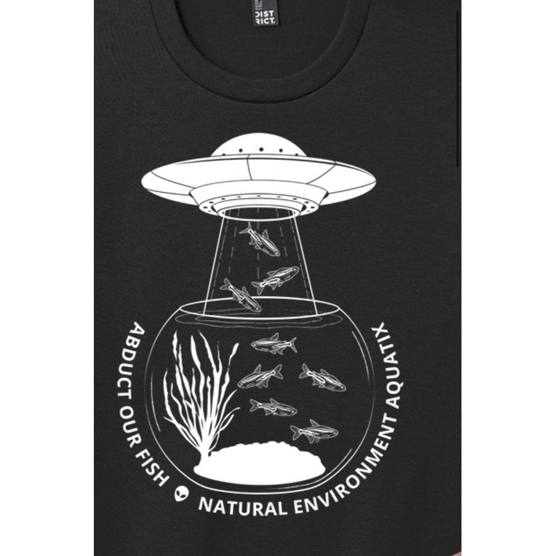 Abduct Our Fish Front Design T-shirt