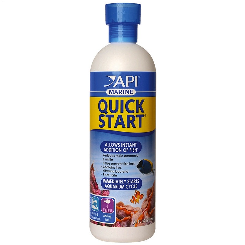 API Marine Quick Start 473ml for a new Saltwater tank Quickstart Cycle