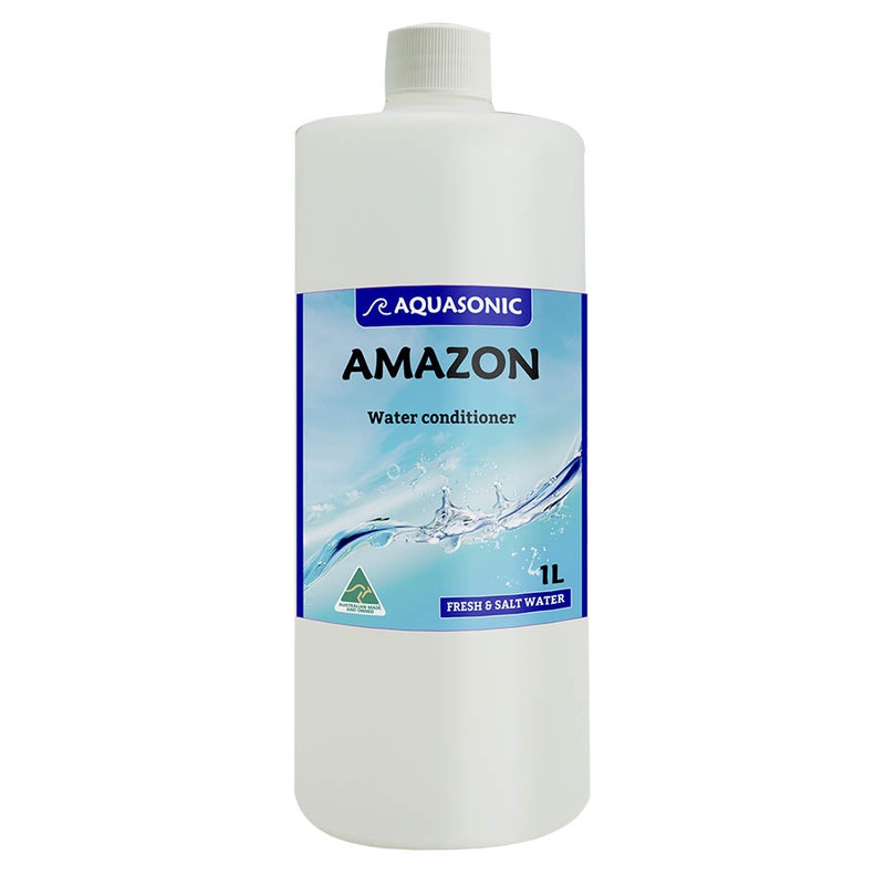 Aquasonic Amazon Water Conditioner 1 Litre – Blackwater – Australian Made