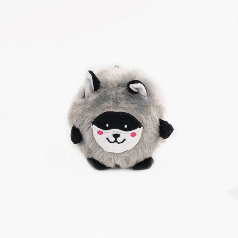 Zippy Paws Bushy Throw Raccoon 24x10x10cm