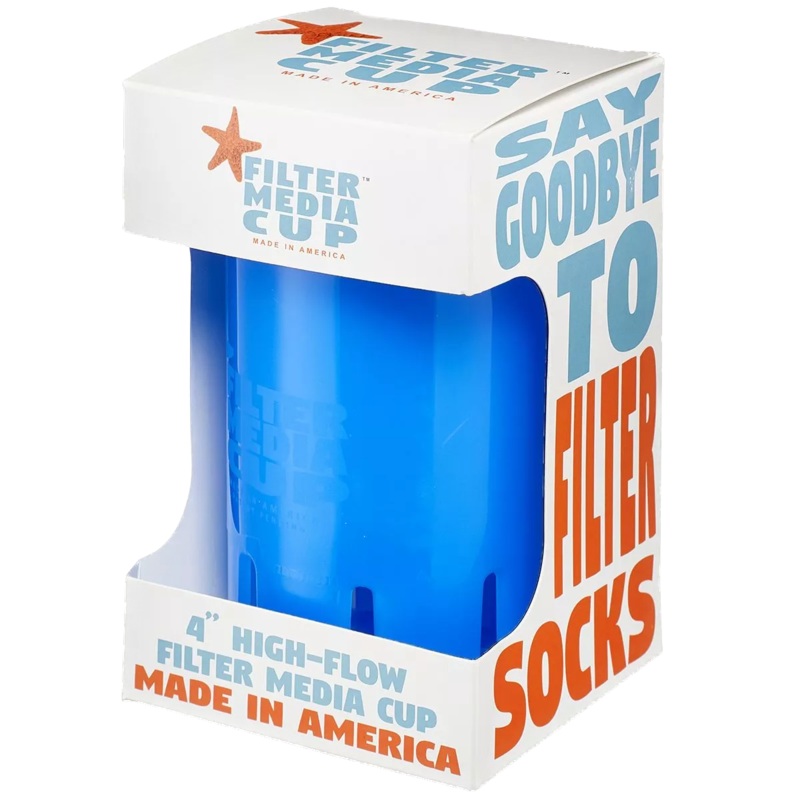 High Flow Filter Media Cup: Calypso Blue