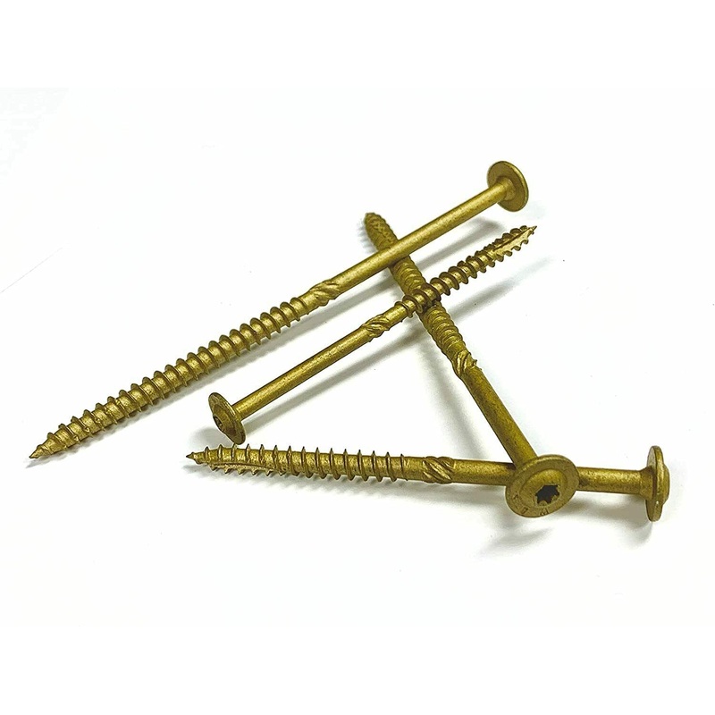 (4,000 Count) Big Timber THB9158 9 x 1-5/8-Inch Bronze Star Trim Head Screws