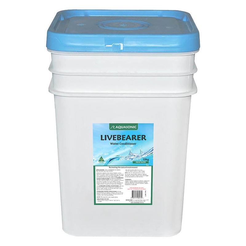 Aquasonic Livebearer Water Conditioner 15kg ** – Australian Made