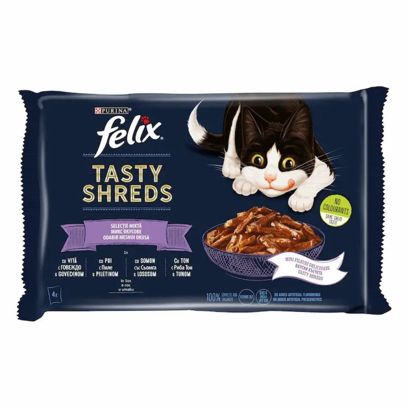 Felix Tasty Shreds Mixed Selection 4x85gr
