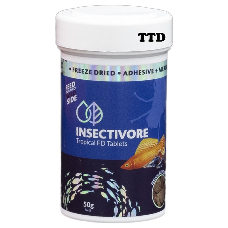 Bioscape Insectivore Freeze Dried Tropical Tablet 50g Fish Food – Adhesive