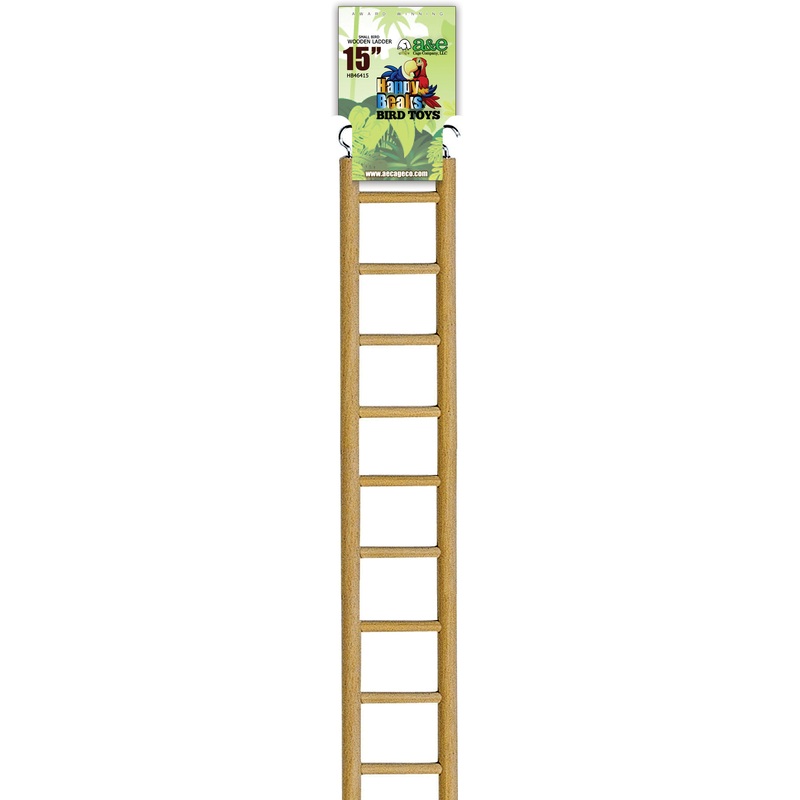 A&E Cage Company Small Bird Wooden Hanging Ladder