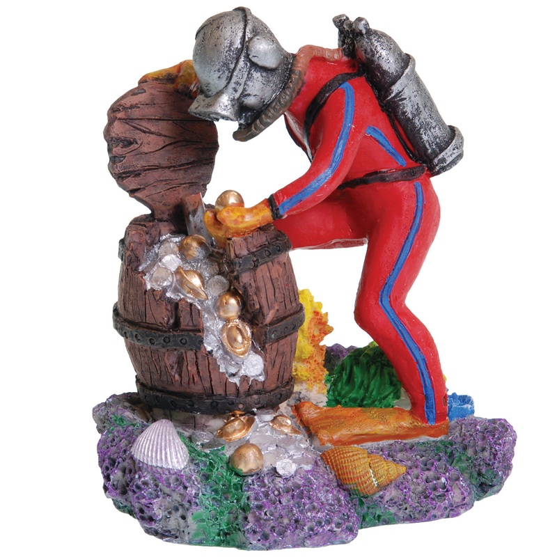 Treasure Diver Aquarium Ornament